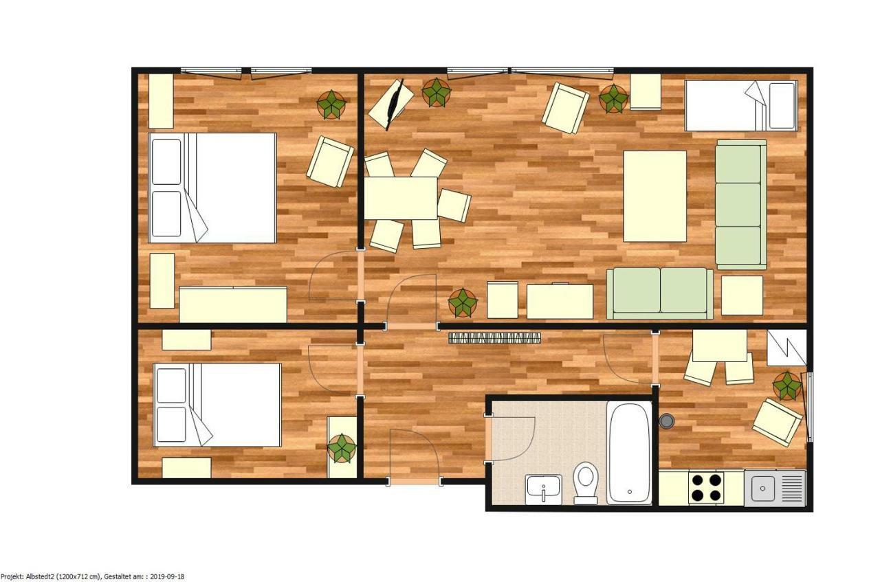 Kuenstler Ferienwohnung 3 Zimmer Kueche Bad Zentrale Lage Wulsbuttel Екстериор снимка